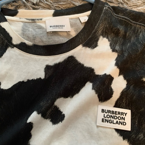 burberry cow print shirt